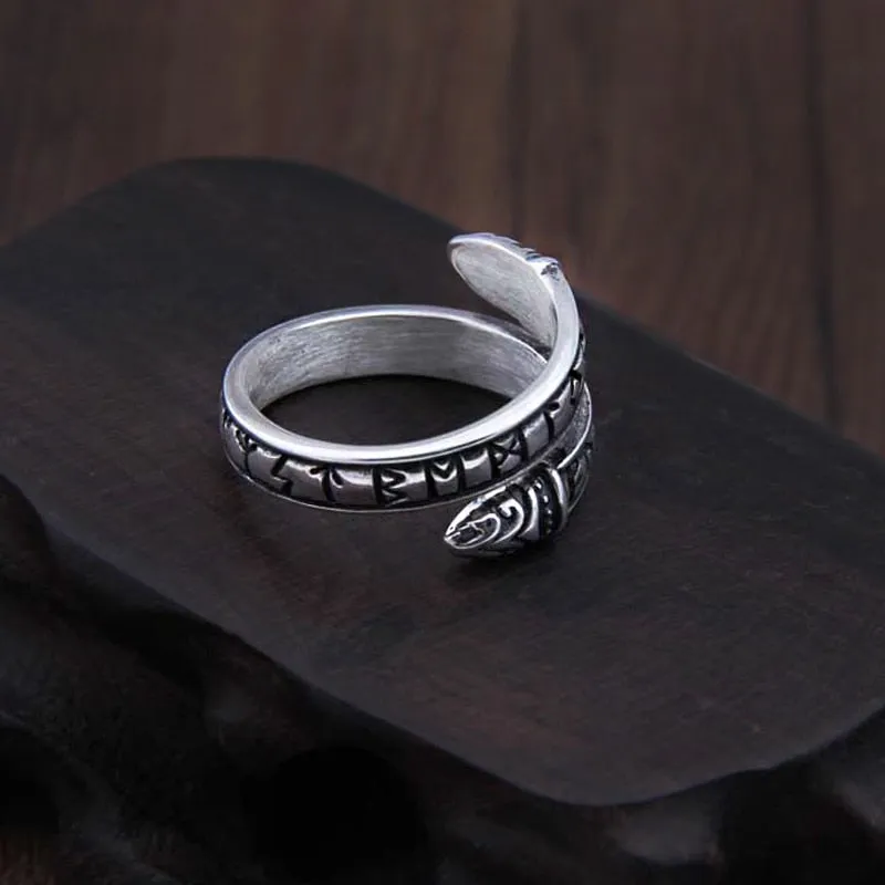 Viking Dragon Ring - S925 Sterling Silver
