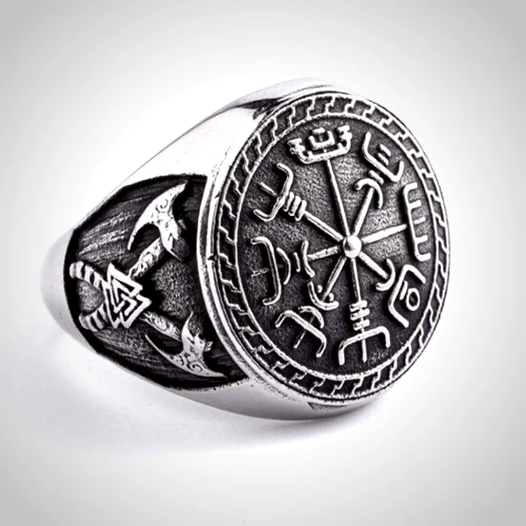 Viking Vegvisir Ring