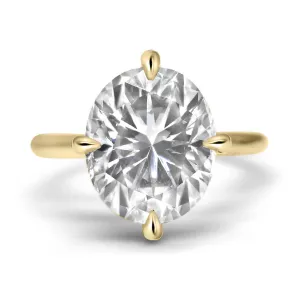 Violet | Oval Moissanite Engagement Ring