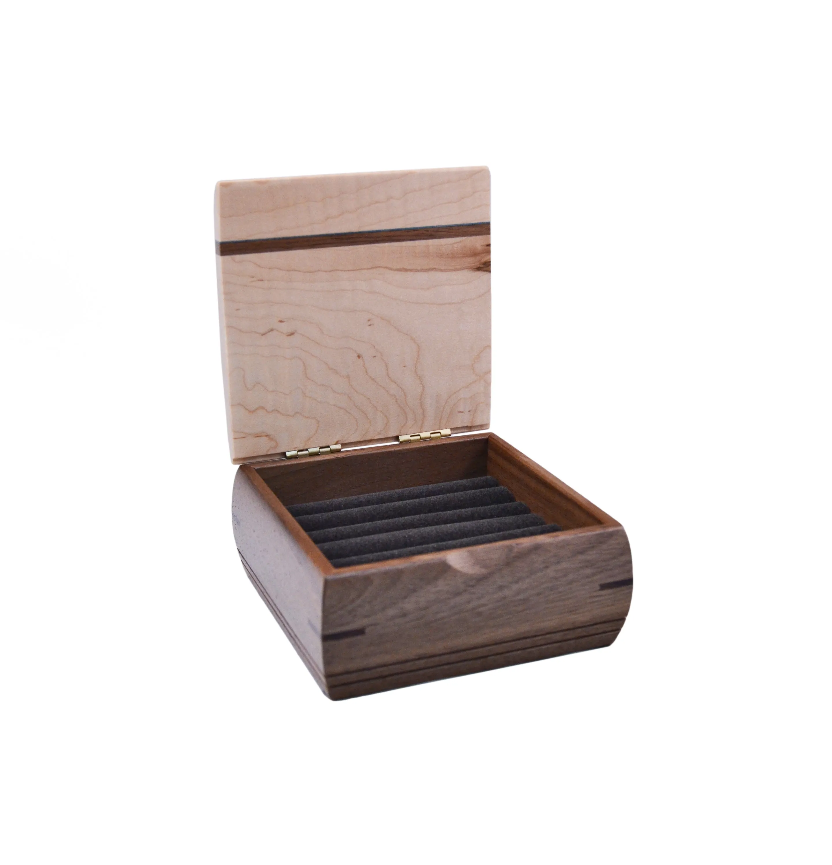 Walnut Ring Bearer Box