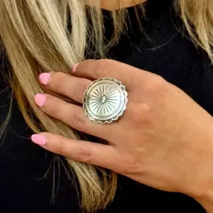 West & Co. Adjustable Round Concho Ring