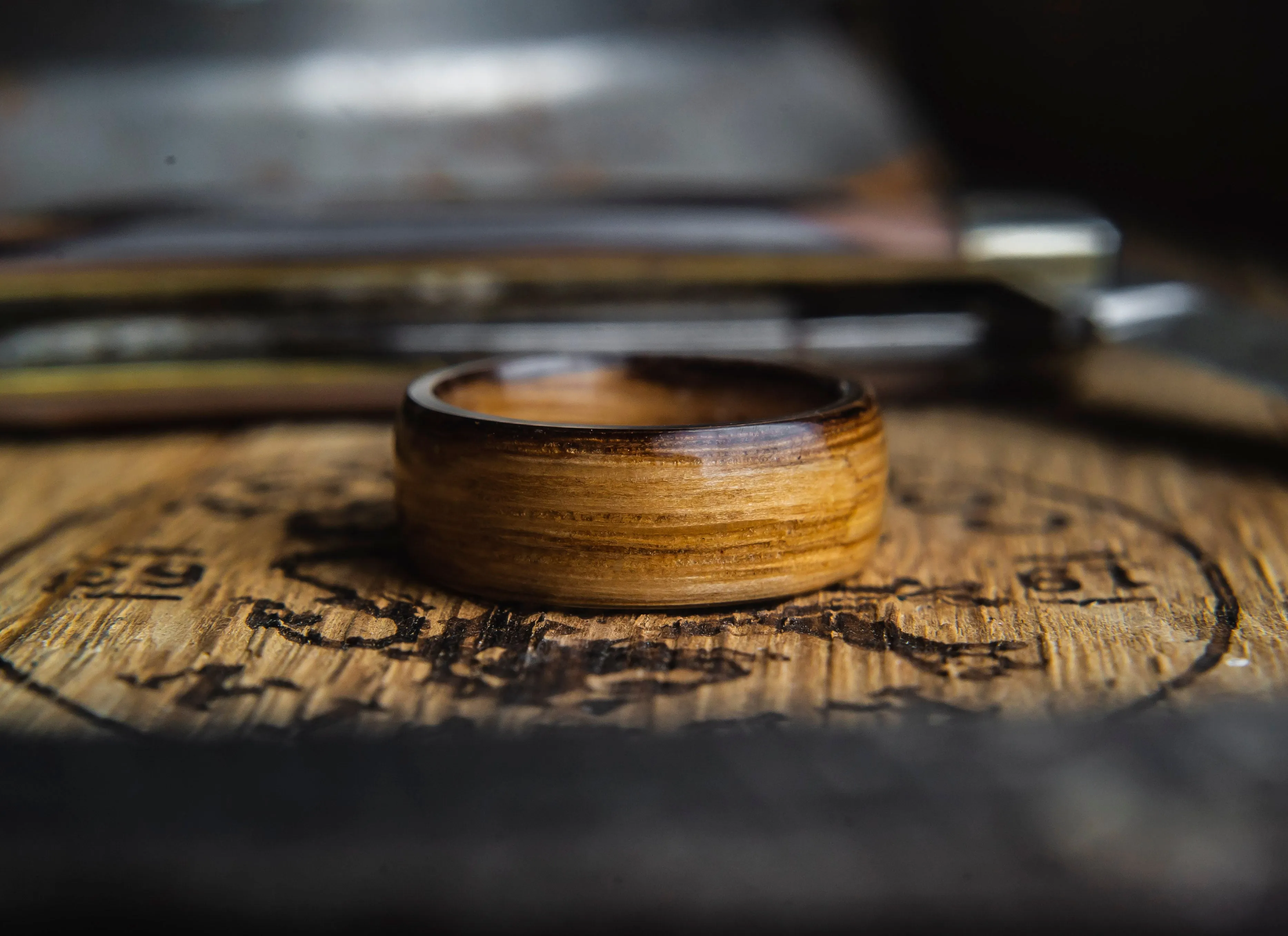 Whiskey Barrel Wedding Band
