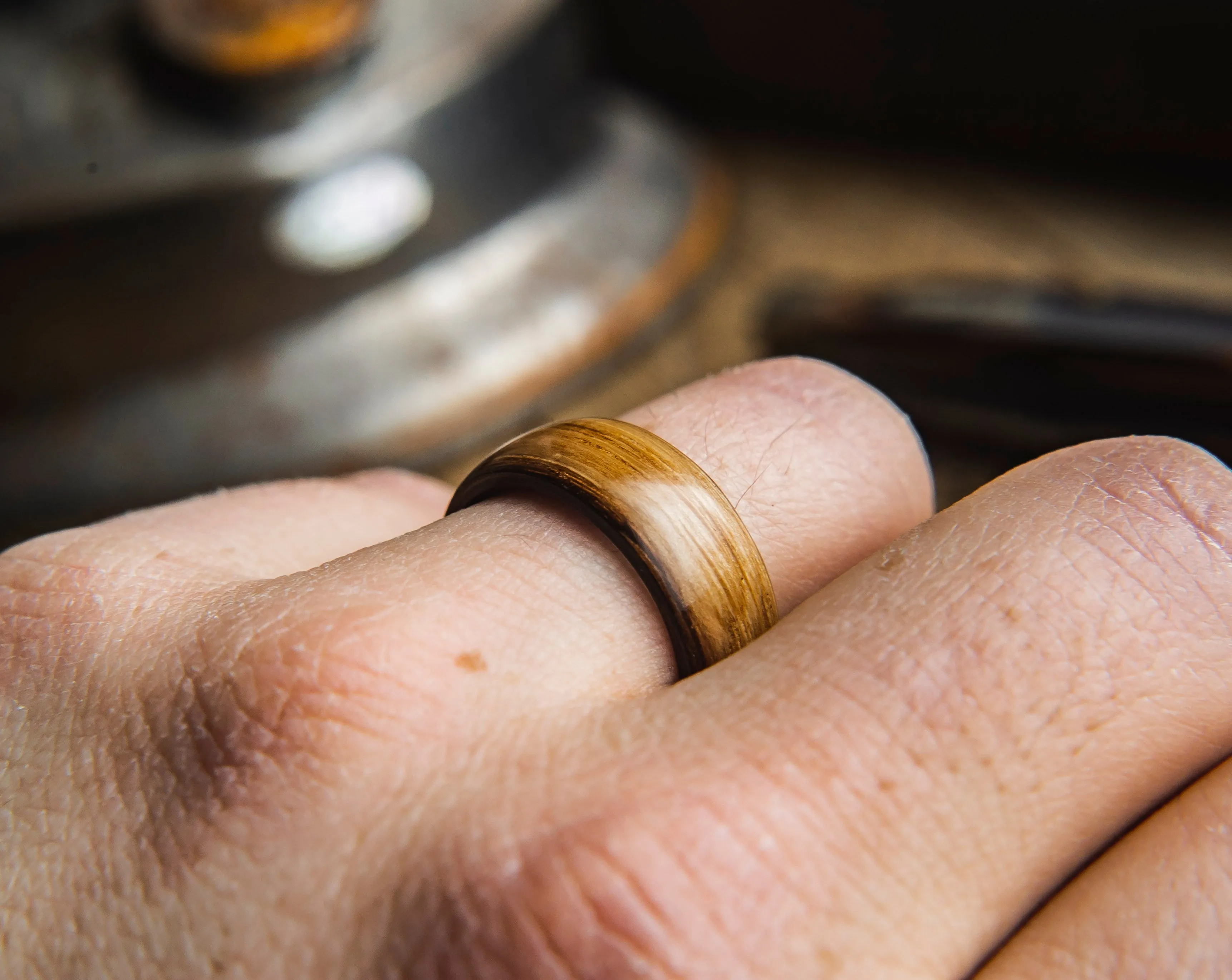 Whiskey Barrel Wedding Band