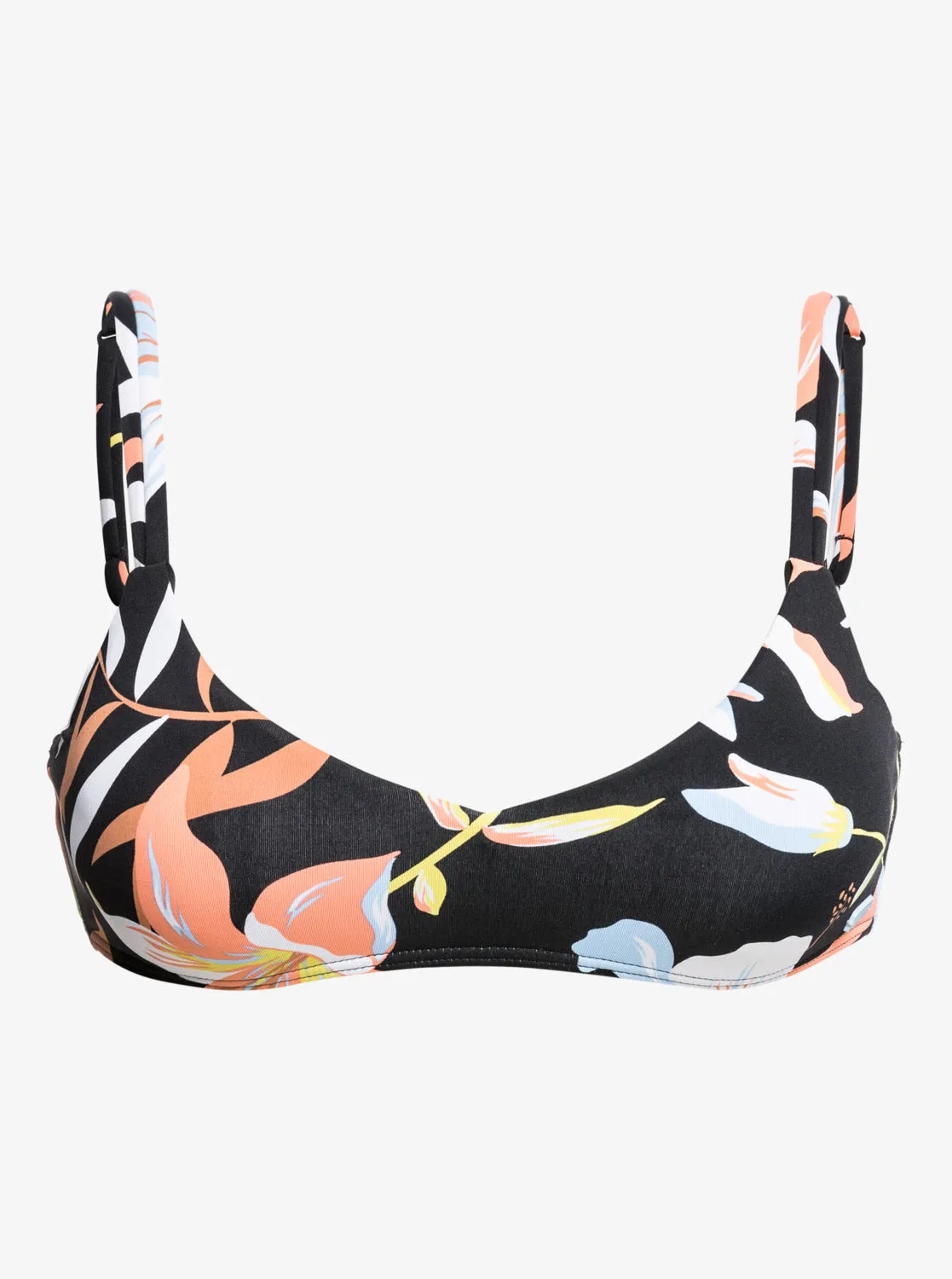 Womens Hibiscus Wave Bralette Bikini Top