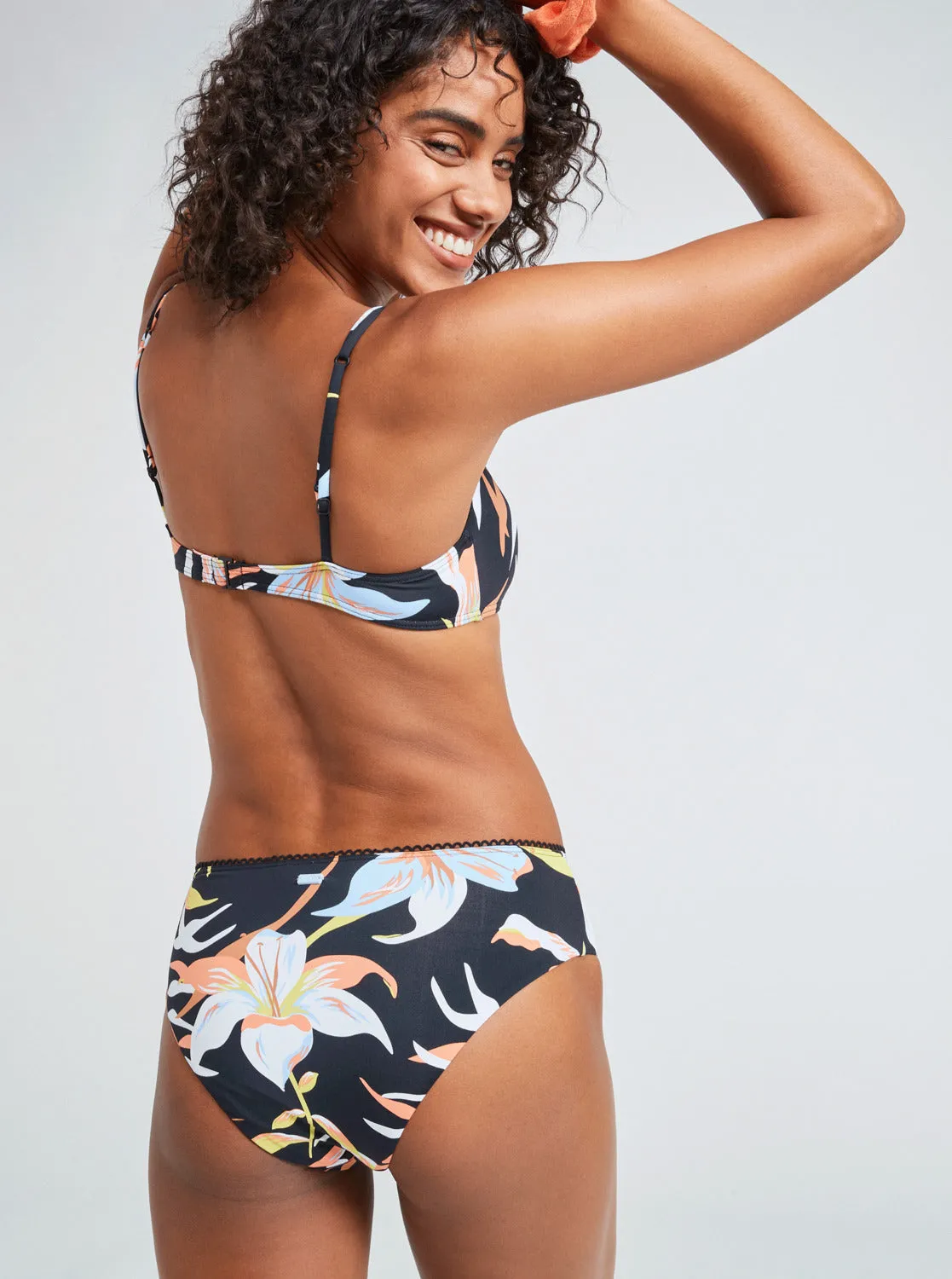 Womens Hibiscus Wave Bralette Bikini Top