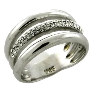 Women's Rings - LOAS1176 - Rhodium 925 Sterling Silver Ring