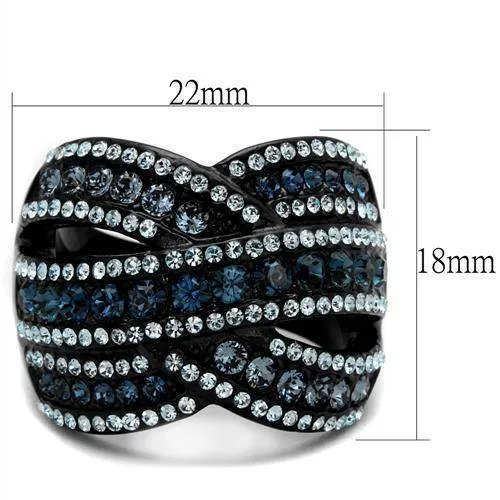Women's Rings - TK2352 - IP Black(Ion Plating) Stainless