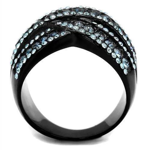 Women's Rings - TK2352 - IP Black(Ion Plating) Stainless