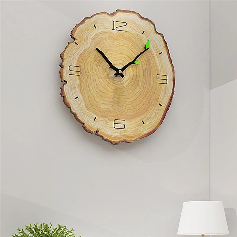 Wooden Annual Rings Wall Clock