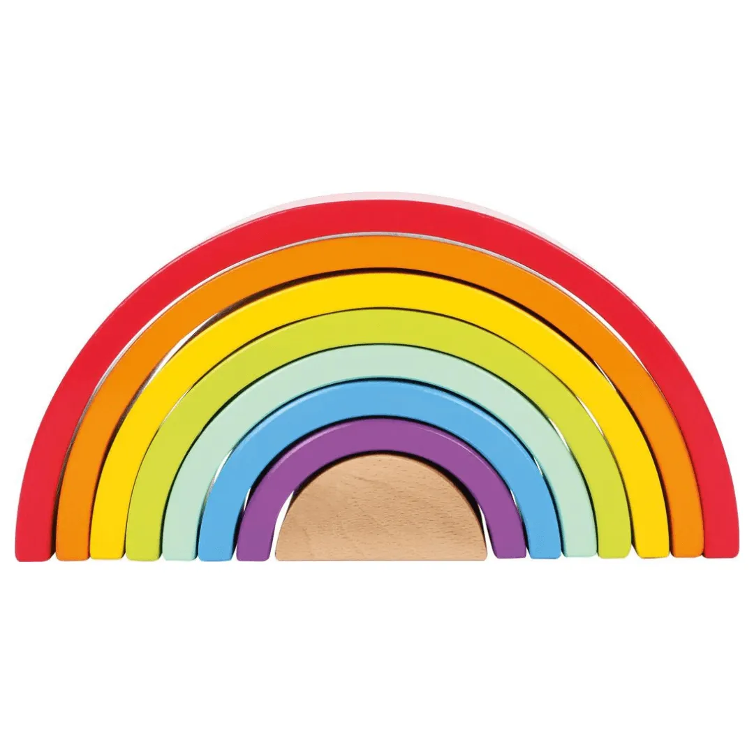 Wooden Building Blocks Large Rainbow