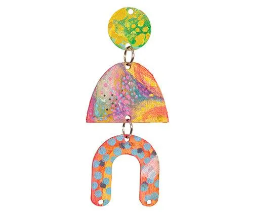 Wooden Earring Drop Pieces Pack of 90