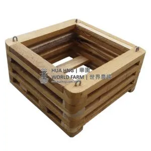 Wooden Orchid Basket (8″L)