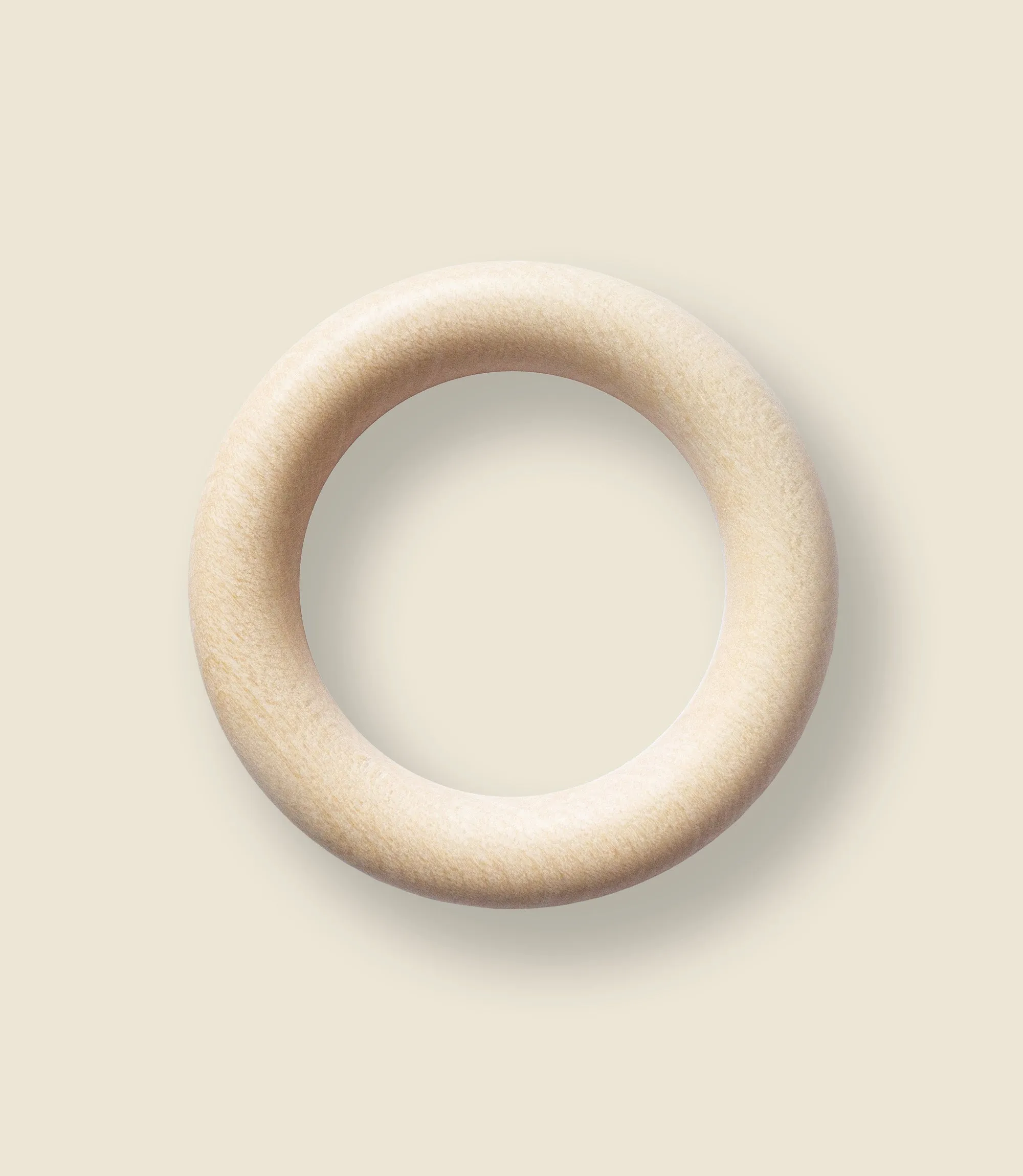 Wooden rings, maple wood