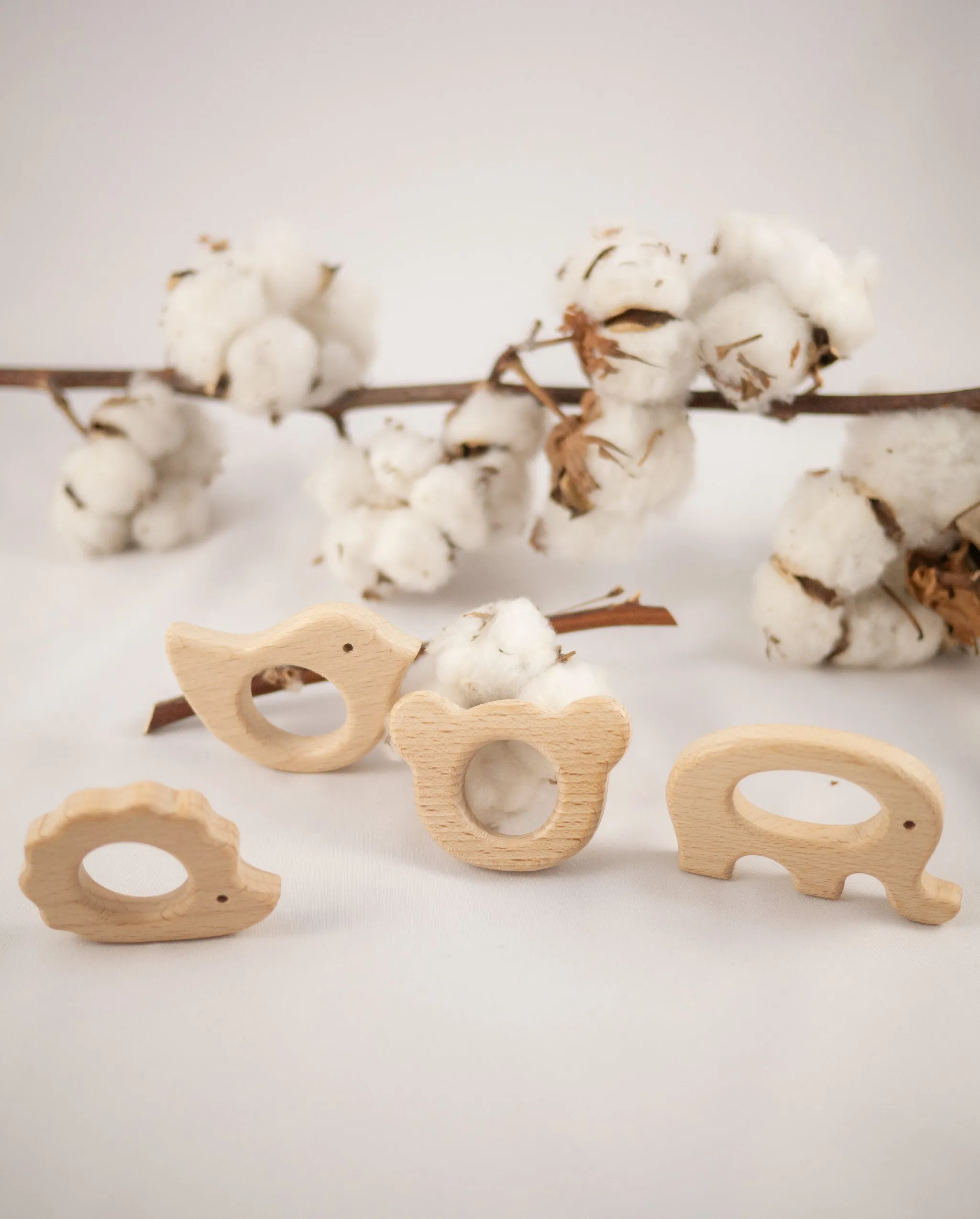 Wooden teether rings