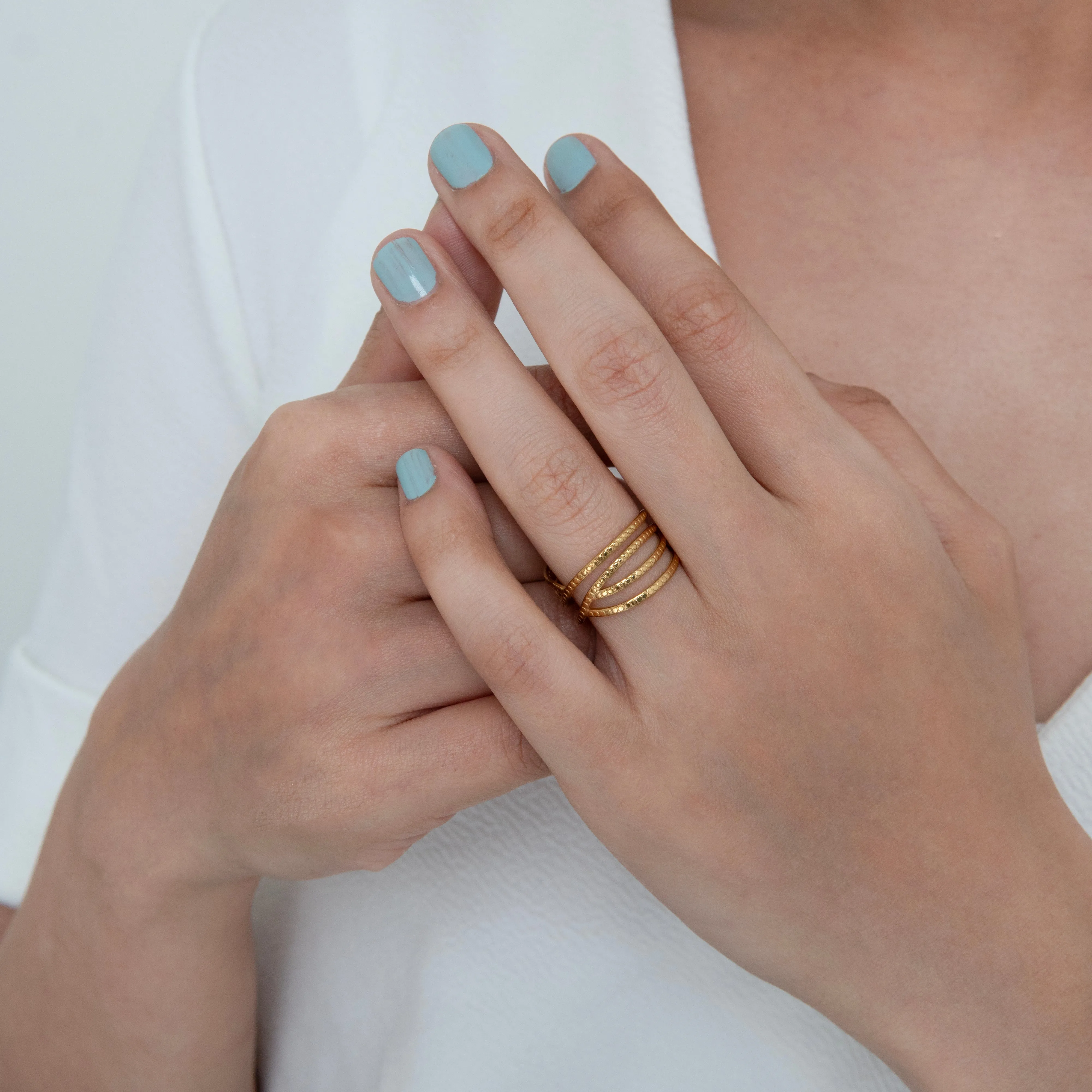 Wraparound Adjustable Ring Gold Plated
