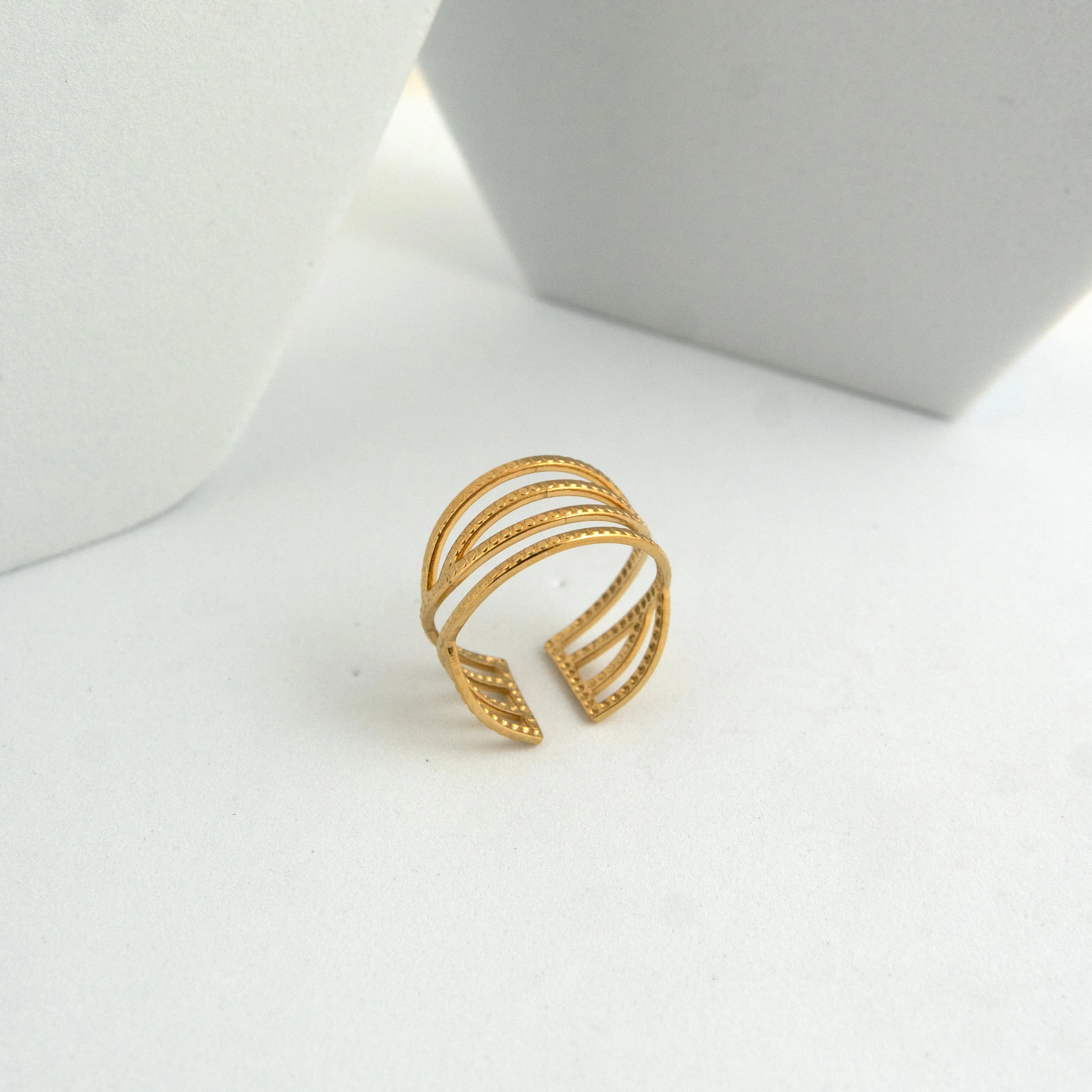 Wraparound Adjustable Ring Gold Plated