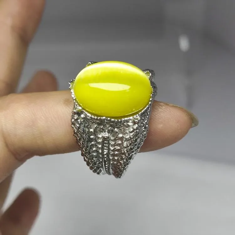 Xinyi New Vintage Gem Titanium Steel Men's Ring Distinctive Hip-Hop Fashionable Finger Ring Accessories