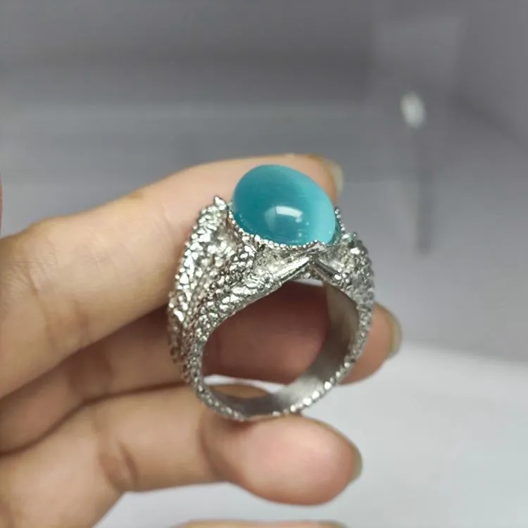 Xinyi New Vintage Gem Titanium Steel Men's Ring Distinctive Hip-Hop Fashionable Finger Ring Accessories