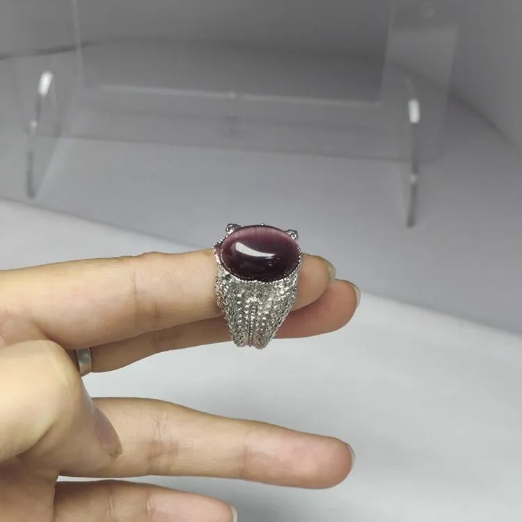 Xinyi New Vintage Gem Titanium Steel Men's Ring Distinctive Hip-Hop Fashionable Finger Ring Accessories
