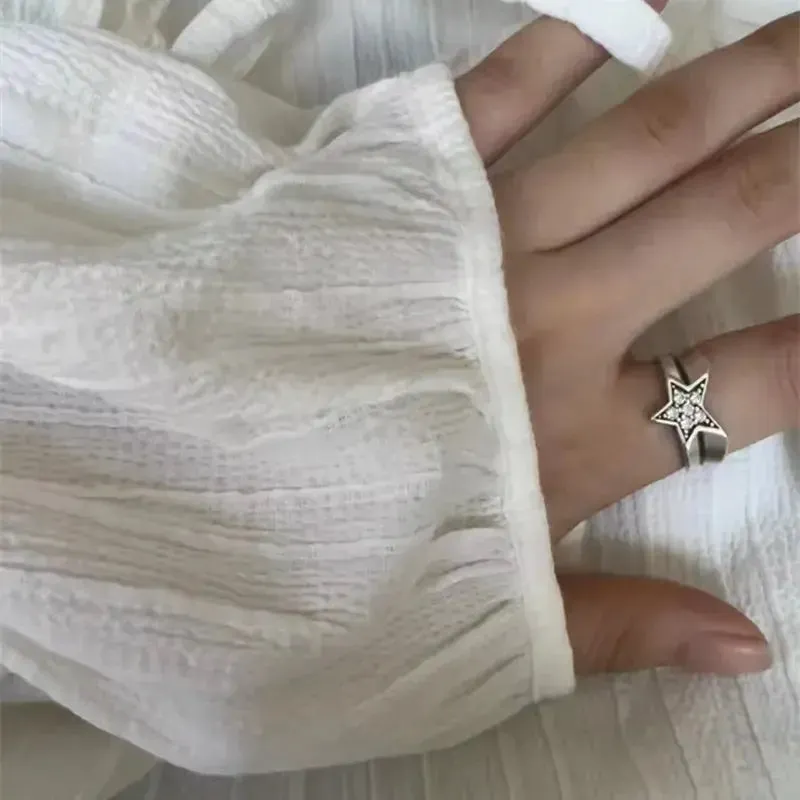 Y2K Star Adjustable Rings from the Y2K Streetwear Collection