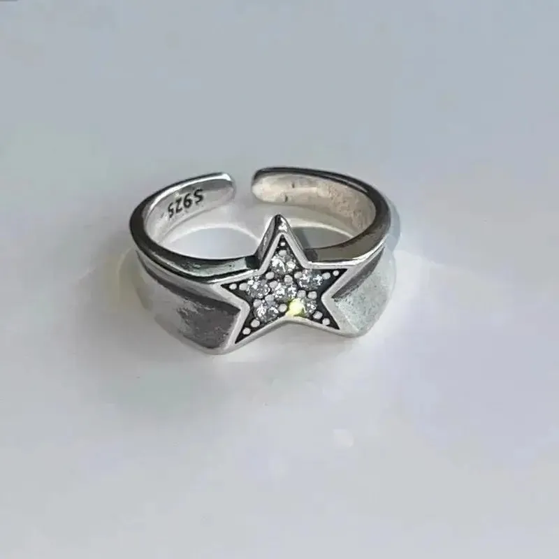 Y2K Star Adjustable Rings from the Y2K Streetwear Collection