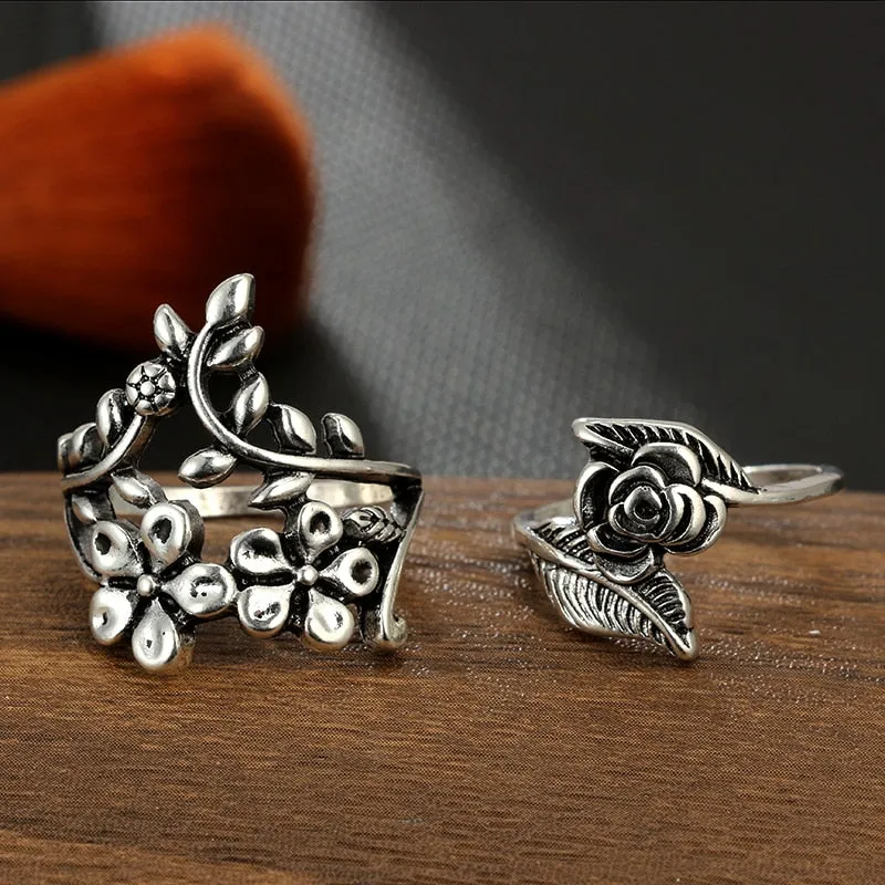 Yade | 4 Pack Enchanted Garden Adjustable Rings