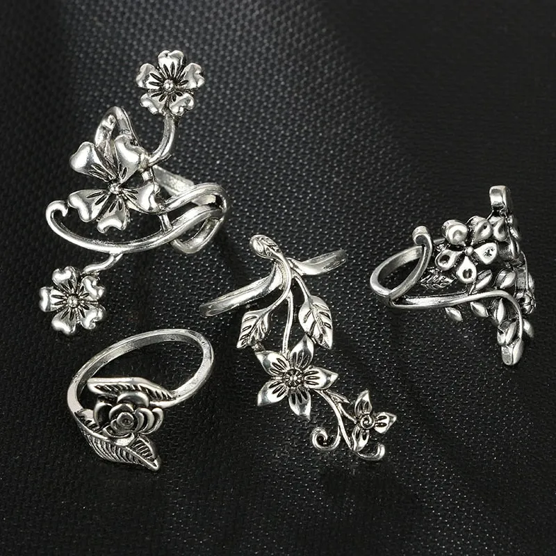 Yade | 4 Pack Enchanted Garden Adjustable Rings