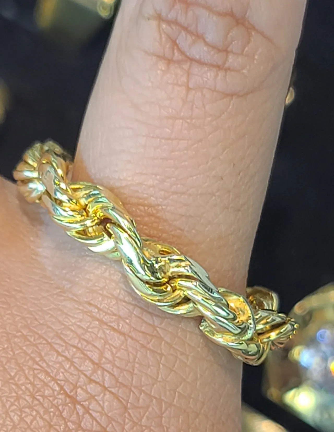 Yellow Gold Rope Ring